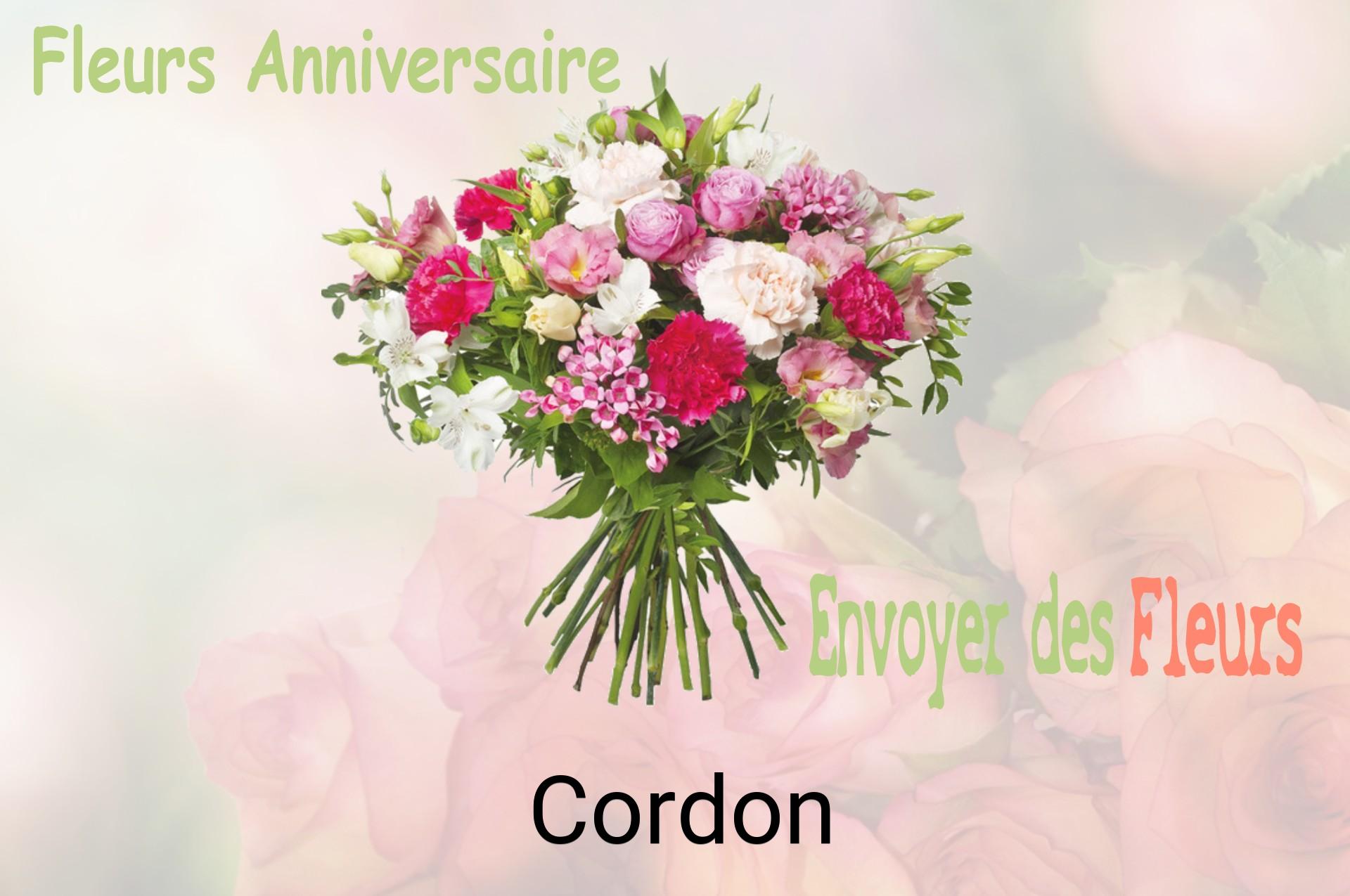 Bouquet de fleurs d’anniversaire livré à Cordon